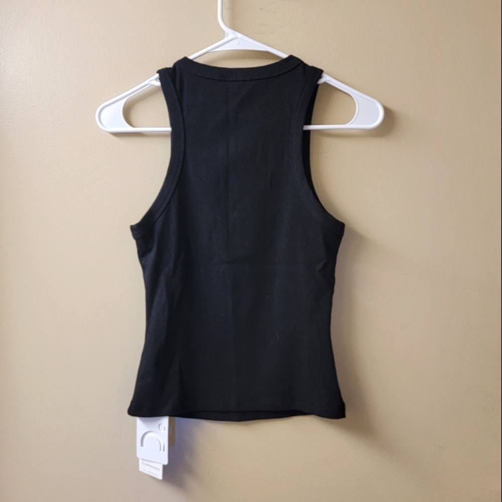 Commense NWT Black Ribbed Tank Size Small - Picture 2 of 5